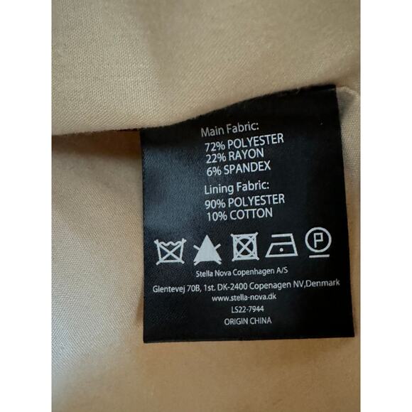 New ~ STELLA NOVA ~ Women's Brown Fall One-Button Blazer Size US 8 EU 38 - Picture 5 of 5